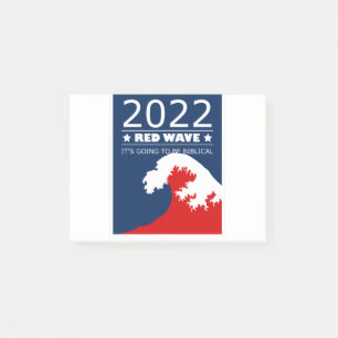2022 RED WAVE POST-IT NOTES