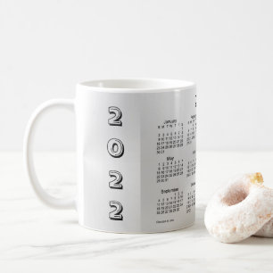 2022 Silver Shimmer Calendar by Janz Coffee Mug