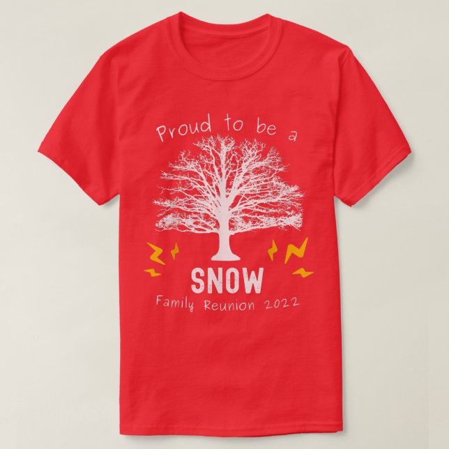 2022 Snow Family Reunion Tree Summer Party Last Na T-Shirt (Design Front)