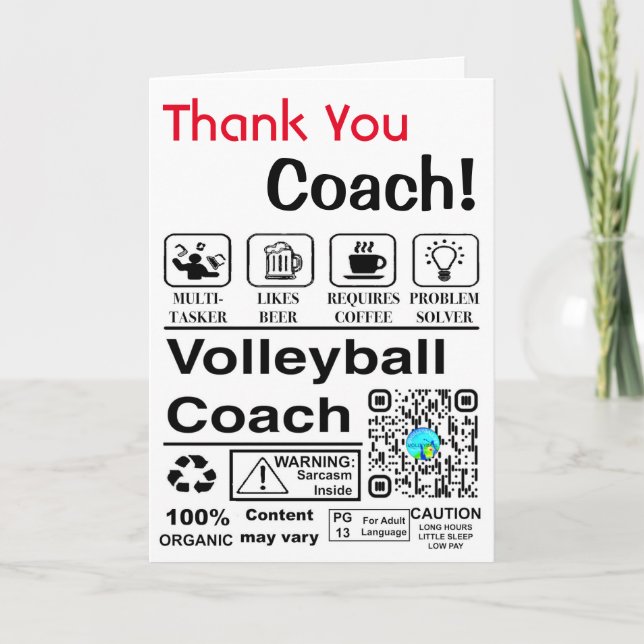 2022 Thank You Coach (Front)