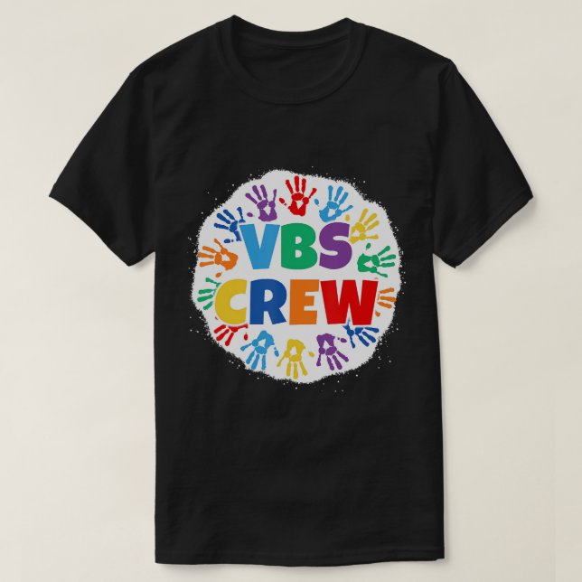 2022 Vacation Bible School Bleached Handprints VBS T-Shirt (Design Front)