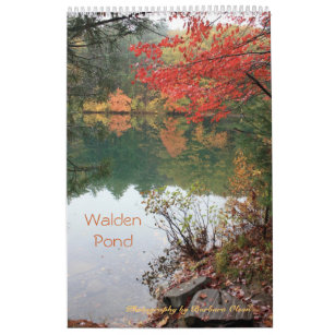2022 Walden Pond: one page 11 x17 size Calendar
