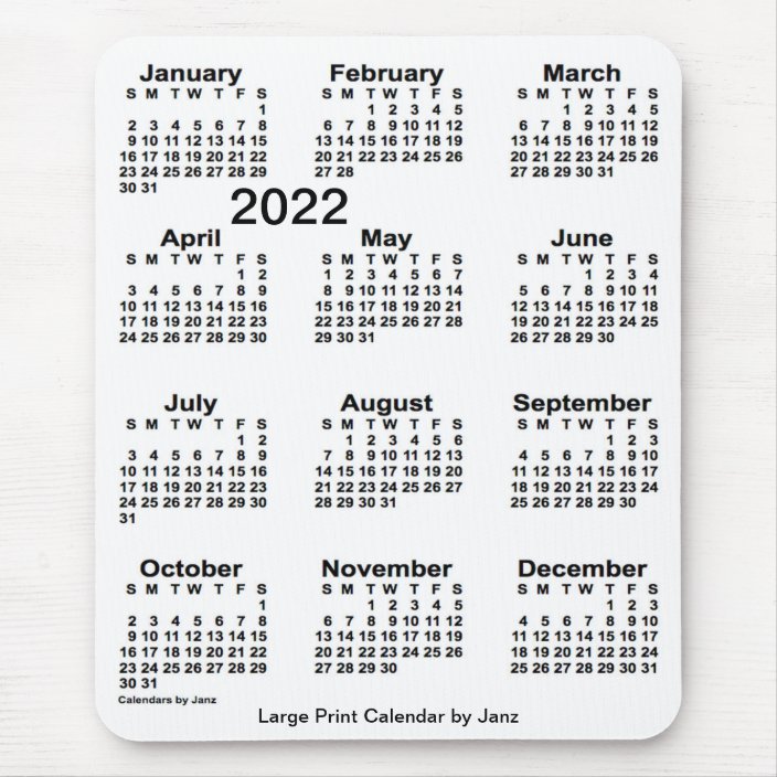 2022 small calendar