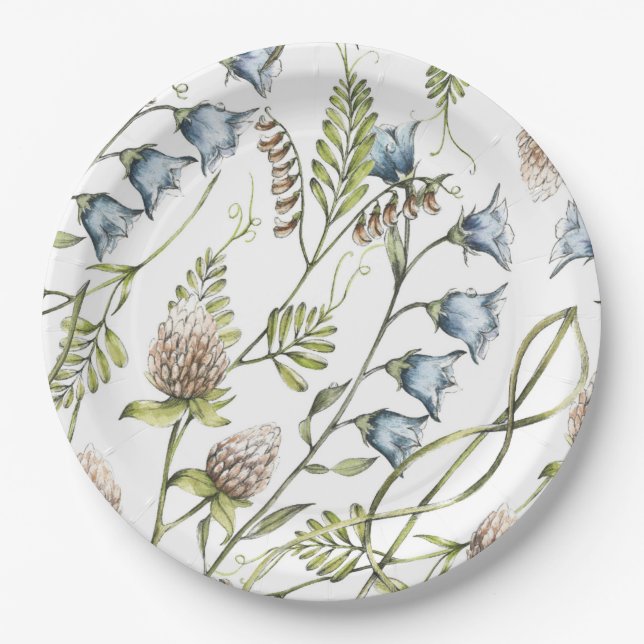 2022 Wildflower Graduation Party Paper Plates (Front)