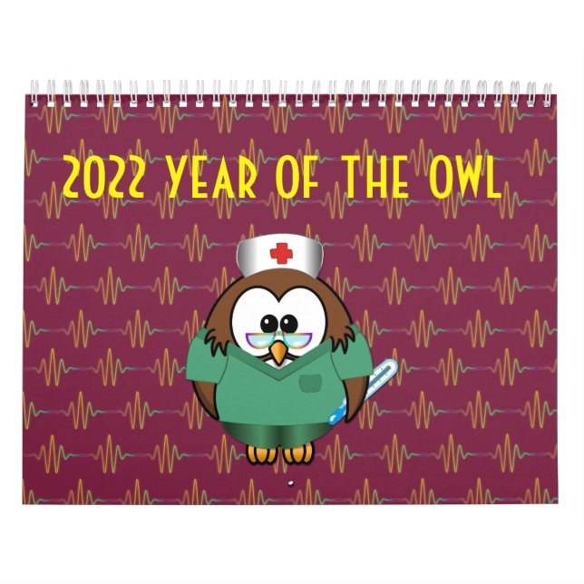 2022 year of the owl calendar (Cover)