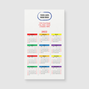 2022 Your Logo Branded Rainbow Calendar