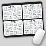 2023 2024 2025 2026 Calendar 4 year black white Mouse Mat<br><div class="desc">2023-2026 magnetic calendar for your computer - A fun,  useful look for your home office or school locker. 
For advanced users,  click on the customise link to change colours,  add text and move things around.</div>
