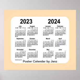 2023-2024 Wheat School Year Calendar by Janz Poster