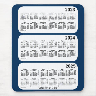 2023-2025 Police Box Blue 3 Year Calendar by Janz Mouse Mat