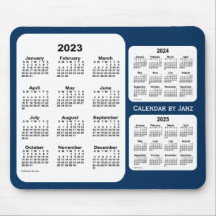 2023-2025 Police Box Blue 3 Year Calendar by Janz Mouse Mat