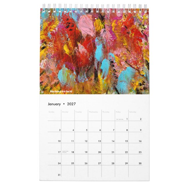 2023 Abstract Art Calendar (Jan 2027)