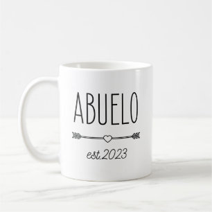 2023 Abuelo Pregnancy Announcement Spanish Grandpa Coffee Mug