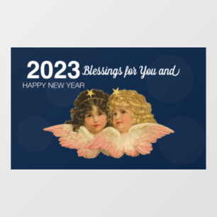2023 Angels New Year Window Cling