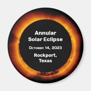 2023 Annular Solar Eclipse by Location Magnet