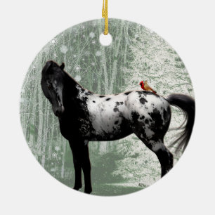 2023 Appaloosa & Cardinals Ceramic Tree Decoration