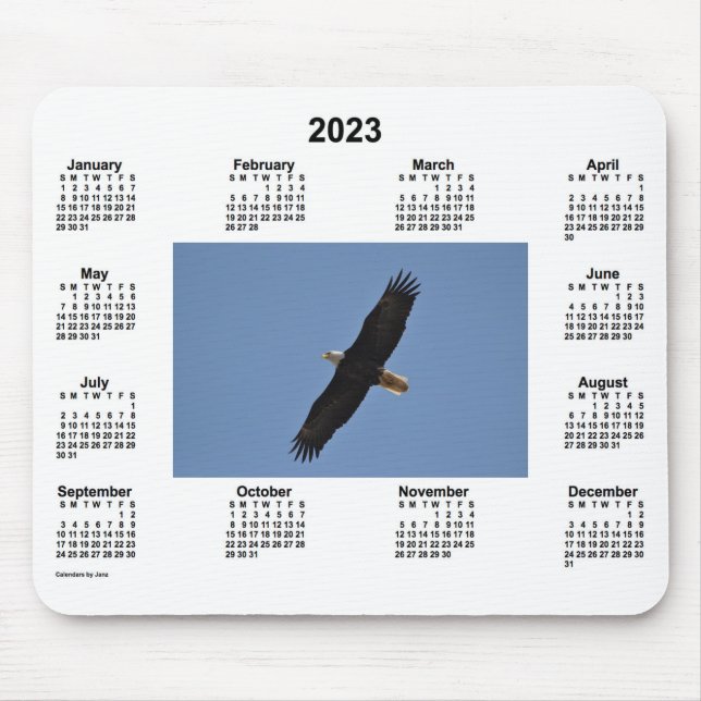 2023 Bald Eagle Calendar by Janz Mouse Mat (Front)