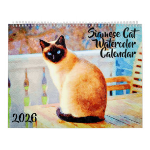 2023 Beautiful Siamese Cat Lover Owners Gift Calendar