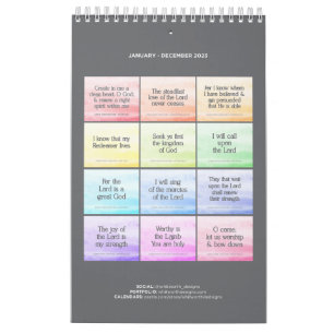 2023 Bible Verse Calendars