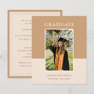 2023 BUDGET Gold Modern Script Grad Announcement