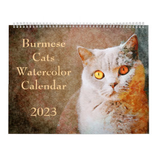 2023 Burmese Cat Mama Mom Owner Lovers Gift Calendar