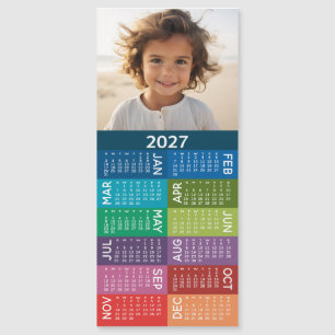 2023 Calendar 1 Photo Collage Colourful Background