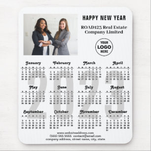 2023 Calendar Business Photo Company Logo Custom Mouse Mat