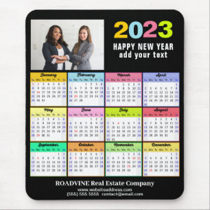2023 Calendar Business Photo Custom Modern Mouse Mat
