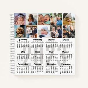 2023 Calendar Custom 10 Family Photo DIY Modern Notebook