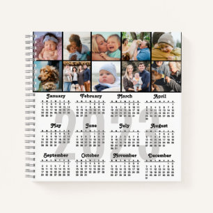 2023 Calendar Custom 10 Family Photo DIY Modern Notebook