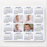 2023 Calendar Custom Photo Modern Minimalist Mouse Mat<br><div class="desc">2023 Calendar Custom 4 Photo Modern Minimalist Mouse Pad. All the texts are pre-arranged for you to personalise easily and quickly with your own details.</div>