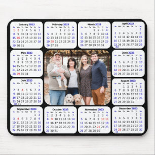 2023 Calendar Custom Photo Modern Simple Mouse Mat