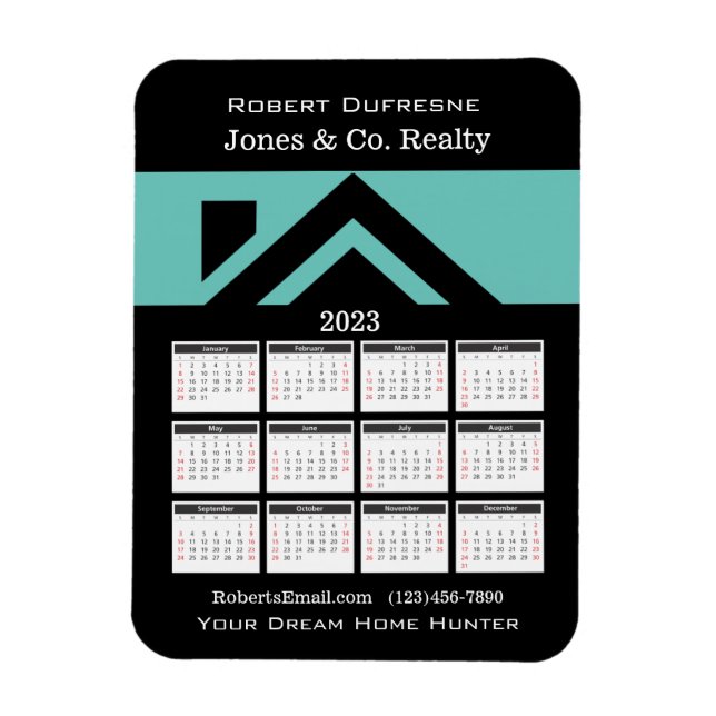 2023 Calendar House Personalised Magnet (Vertical)