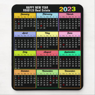 2023 Calendar Minimalist Custom Business Mouse Mat