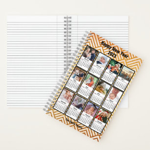 2023 Calendar Modern Family 12 Photo Custom DIY Notebook