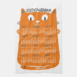 2023 Calendar (See Description for New Version) Tea Towel