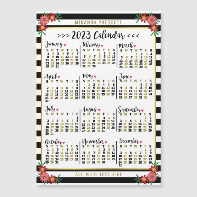 2023 Calendar (See Description for Newest Version) (Front)