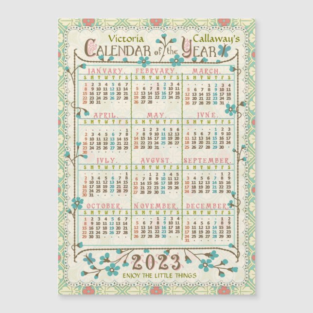 2023 Calendar (See Description for Newest Version) (Front)