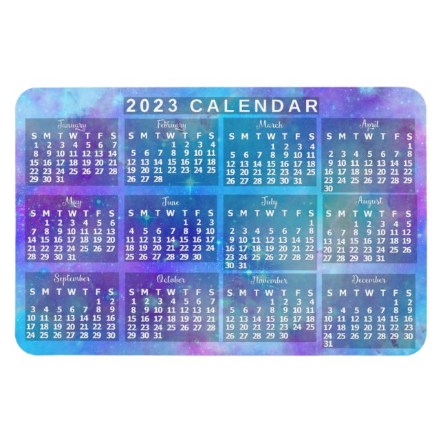 2023 Calendar (See Description for Newest Version) Magnet (Horizontal)