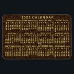 2023 Calendar (See Description for Newest Version) Magnet<br><div class="desc">ARE YOU LOOKING FOR THE 2025 VERSION OF THIS CALENDAR? | Find all our 2025 calendars in the FancyCelebration store here➔  https://www.zazzle.com/store/fancycelebration/products?ps=128&cg=196920781224604082  ➔ You can also find all our calendars in the collection here: https://www.zazzle.com/collections/119258460294242876</div>