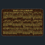2023 Calendar (See Description for Newest Version) Magnet<br><div class="desc">ARE YOU LOOKING FOR THE 2025 VERSION OF THIS CALENDAR? | Find all our 2025 calendars in the FancyCelebration store here➔  https://www.zazzle.com/store/fancycelebration/products?ps=128&cg=196920781224604082  ➔ You can also find all our calendars in the collection here: https://www.zazzle.com/collections/119258460294242876</div>