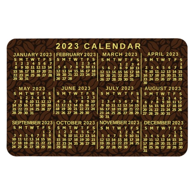 2023 Calendar (See Description for Newest Version) Magnet (Horizontal)