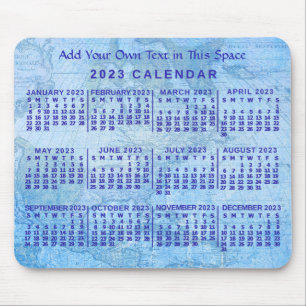 2023 Calendar (See Description for Newest Version) Mouse Mat