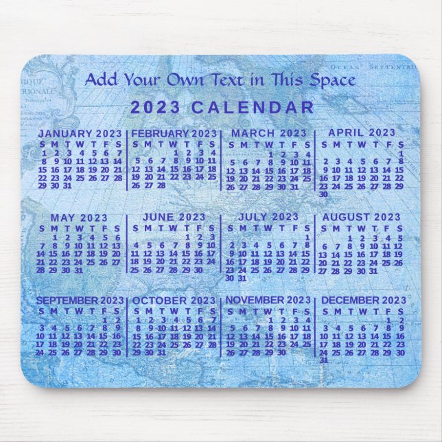 2023 Calendar (See Description for Newest Version) Mouse Mat (Front)