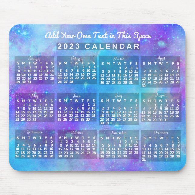 2023 Calendar (See Description for Newest Version) Mouse Mat (Front)
