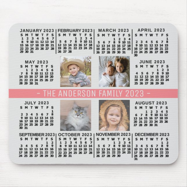 2023 Calendar (See Description for Newest Version) Mouse Mat (Front)