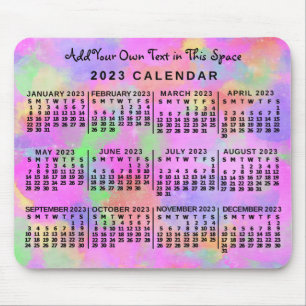 2023 Calendar (See Description for Newest Version) Mouse Mat