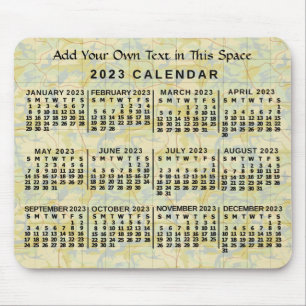 2023 Calendar (See Description for Newest Version) Mouse Mat