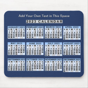 2023 Calendar (See Description for Newest Version) Mouse Mat