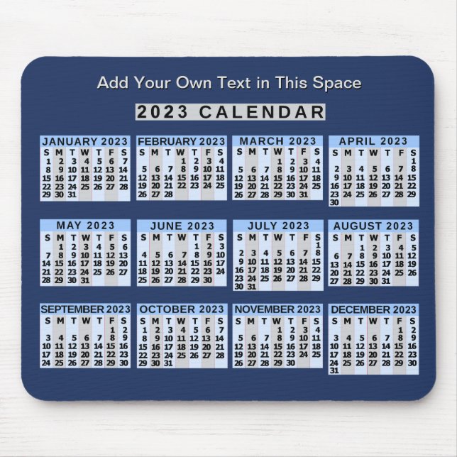 2023 Calendar (See Description for Newest Version) Mouse Mat (Front)