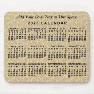 2023 Calendar (See Description for Newest Version) Mouse Mat